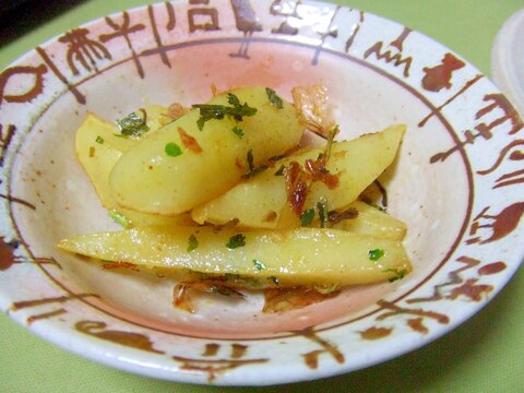 ポテトのパクチー炒めカレー風味